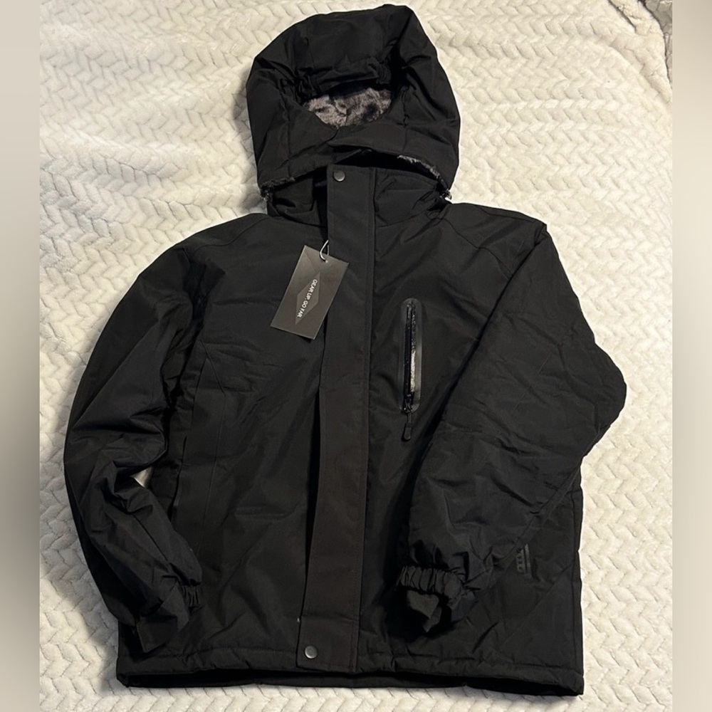 QMP Black Hooded Jacket